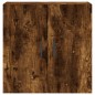 vidaXL Armario de pared madera de ingeniería roble ahumado 60x31x60 cm vidaXL Armario de pared madera de ingeniería roble ahumado 60x31x60 cm