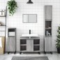 vidaXL Mueble de baño madera de ingeniería gris Sonoma 80x33x60 cm vidaXL Mueble de baño madera de ingeniería gris Sonoma 80x33x60 cm
