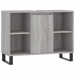 vidaXL Mueble de baño madera de ingeniería gris Sonoma 80x33x60 cm