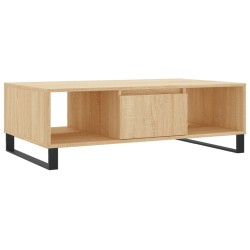 vidaXL Mesa de centro madera de ingeniería roble Sonoma 104x60x35 cm