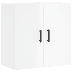 vidaXL Armario de pared madera de ingeniería blanco brillo 60x31x60 cm
