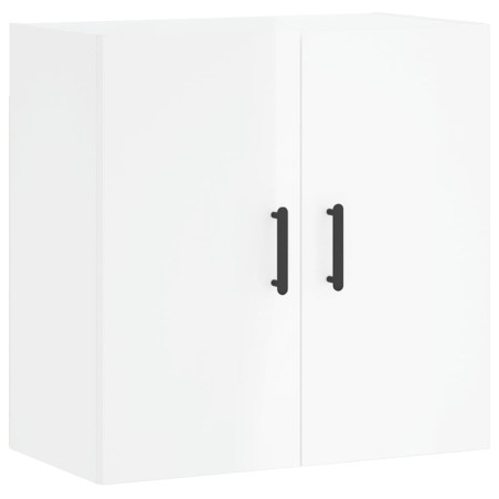vidaXL Armario de pared madera de ingeniería blanco brillo 60x31x60 cm