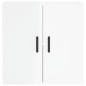vidaXL Armario de pared madera de ingeniería blanco brillo 60x31x60 cm vidaXL Armario de pared madera de ingeniería blanco brillo 60x31x60 cm