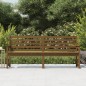 vidaXL Banco de jardín madera maciza pino marrón miel 203,5x48x91,5 cm vidaXL Banco de jardín madera maciza pino marrón miel 203,5x48x91,5 cm
