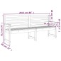 vidaXL Banco de jardín madera maciza pino marrón miel 203,5x48x91,5 cm vidaXL Banco de jardín madera maciza pino marrón miel 203,5x48x91,5 cm