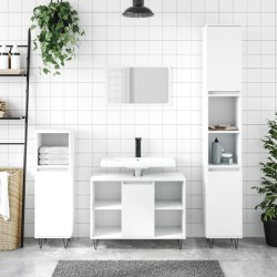vidaXL Mueble de baño madera de ingeniería blanco 80x33x60 cm