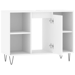 vidaXL Mueble de baño madera de ingeniería blanco 80x33x60 cm