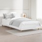 vidaXL Estructura de cama madera contrachapada blanco brillo 90x200cm