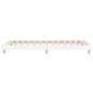 vidaXL Estructura de cama madera contrachapada blanco brillo 90x200cm