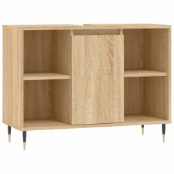 vidaXL Mueble de baño madera de ingeniería roble Sonoma 80x33x60 cm