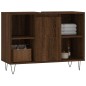 vidaXL Mueble de baño madera de ingeniería roble marrón 80x33x60 cm vidaXL Mueble de baño madera de ingeniería roble marrón 80x33x60 cm