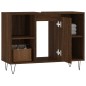 vidaXL Mueble de baño madera de ingeniería roble marrón 80x33x60 cm vidaXL Mueble de baño madera de ingeniería roble marrón 80x33x60 cm