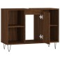 vidaXL Mueble de baño madera de ingeniería roble marrón 80x33x60 cm vidaXL Mueble de baño madera de ingeniería roble marrón 80x33x60 cm