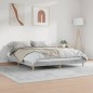 vidaXL Estructura de cama madera contrachapada gris hormigón 200x200cm vidaXL Estructura de cama madera contrachapada gris hormigón 200x200cm