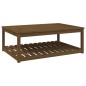 vidaXL Mesa de jardín madera maciza pino marrón miel 121x82,5x45 cm vidaXL Mesa de jardín madera maciza pino marrón miel 121x82,5x45 cm