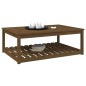 vidaXL Mesa de jardín madera maciza pino marrón miel 121x82,5x45 cm vidaXL Mesa de jardín madera maciza pino marrón miel 121x82,5x45 cm
