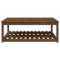 vidaXL Mesa de jardín madera maciza pino marrón miel 121x82,5x45 cm vidaXL Mesa de jardín madera maciza pino marrón miel 121x82,5x45 cm