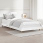 vidaXL Estructura de cama madera contrachapada blanca 90x200 cm vidaXL Estructura de cama madera contrachapada blanca 90x200 cm
