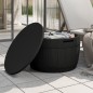 vidaXL Caja de almacenaje de jardín 3 en 1 polipropileno negro
