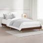 vidaXL Estructura de cama madera contrachapada roble marrón 90x200 cm vidaXL Estructura de cama madera contrachapada roble marrón 90x200 cm