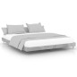 vidaXL Estructura de cama madera contrachapada gris hormigón 200x200cm vidaXL Estructura de cama madera contrachapada gris hormigón 200x200cm