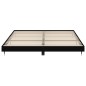 vidaXL Estructura de cama con LED madera maciza negra 160x200 cm vidaXL Estructura de cama con LED madera maciza negra 160x200 cm