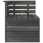 vidaXL Muebles palets de jardín 7 pzas madera maciza pino gris oscuro vidaXL Muebles palets de jardín 7 pzas madera maciza pino gris oscuro