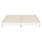 vidaXL Estructura de cama madera contrachapada blanco brillo 200x200cm