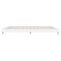 vidaXL Estructura de cama madera contrachapada blanco brillo 200x200cm