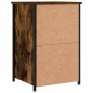 vidaXL Mesita de noche madera de ingeniería roble ahumado 40x36x60 cm vidaXL Mesita de noche madera de ingeniería roble ahumado 40x36x60 cm