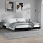 vidaXL Estructura de cama madera contrachapada negra 180x200 cm