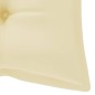 vidaXL Banco de jardín plegable con cojín bambú 118 cm vidaXL Banco de jardín plegable con cojín bambú 118 cm