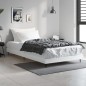 vidaXL Estructura de cama madera contrachapada blanca 90x200 cm vidaXL Estructura de cama madera contrachapada blanca 90x200 cm