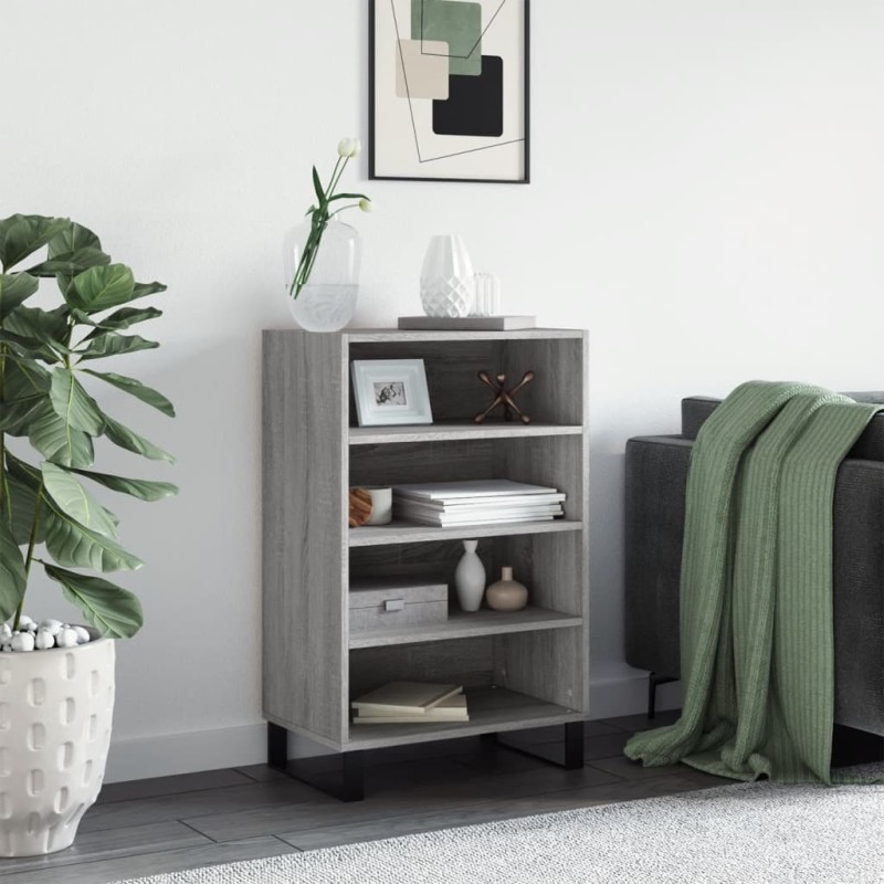 vidaXL Aparador alto madera de ingeniería gris Sonoma 57x35x90 cm vidaXL Aparador alto madera de ingeniería gris Sonoma 57x35x90 cm
