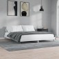vidaXL Estructura de cama madera contrachapada blanco brillo 200x200cm