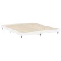 vidaXL Estructura de cama madera contrachapada blanco brillo 200x200cm