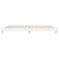 vidaXL Estructura de cama madera contrachapada blanco brillo 200x200cm