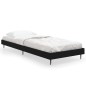 vidaXL Estructura de cama madera contrachapada negra 75x190 cm
