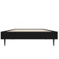 vidaXL Estructura de cama madera contrachapada negra 75x190 cm