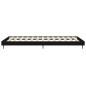 vidaXL Estructura de cama madera contrachapada negra 75x190 cm