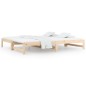 vidaXL Sofá cama extraíble madera maciza de pino 2x(80x200) cm vidaXL Sofá cama extraíble madera maciza de pino 2x(80x200) cm