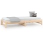 vidaXL Sofá cama extraíble madera maciza de pino 2x(80x200) cm vidaXL Sofá cama extraíble madera maciza de pino 2x(80x200) cm