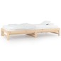 vidaXL Sofá cama extraíble madera maciza de pino 2x(80x200) cm vidaXL Sofá cama extraíble madera maciza de pino 2x(80x200) cm