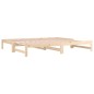 vidaXL Sofá cama extraíble madera maciza de pino 2x(80x200) cm vidaXL Sofá cama extraíble madera maciza de pino 2x(80x200) cm