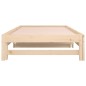 vidaXL Sofá cama extraíble madera maciza de pino 2x(80x200) cm vidaXL Sofá cama extraíble madera maciza de pino 2x(80x200) cm