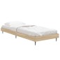 vidaXL Estructura de cama madera contrachapada roble Sonoma 75x190 cm