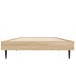 vidaXL Estructura de cama madera contrachapada roble Sonoma 75x190 cm