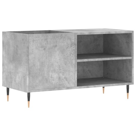 vidaXL Mueble de discos madera de ingeniería gris hormigón 85x38x48 cm