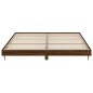 vidaXL Estructura de cama madera contrachapada marrón roble 200x200 cm
