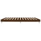 vidaXL Estructura de cama madera contrachapada marrón roble 200x200 cm